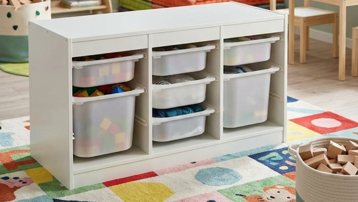 Bac Trofast IKEA : 10 activités pour développer la motricité fine et les sens