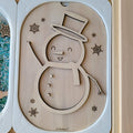 Couvercle bac Bonhomme de neige - transvasement (Copie) Brin de frimousse