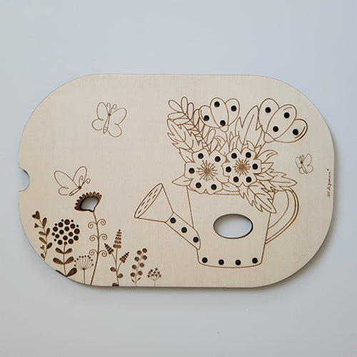 Plaque sensorielle arrosoir fleuri Brin de frimousse