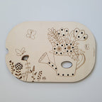 Plaque sensorielle arrosoir fleuri Brin de frimousse