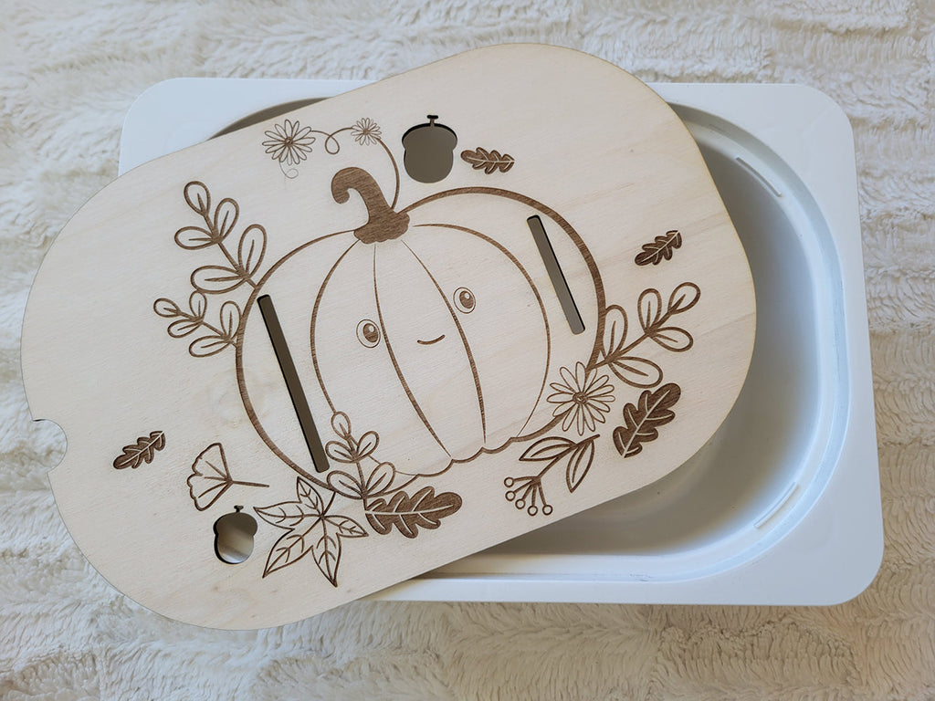 Plaque sensorielle citrouille (Copie) Brin de frimousse