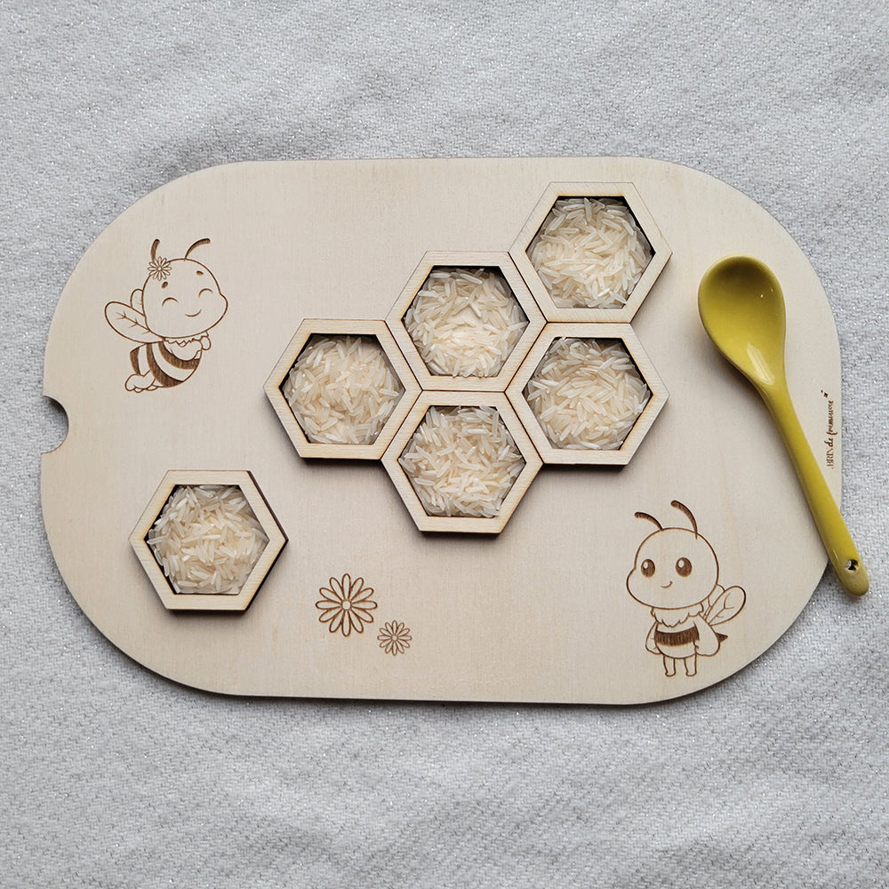 Plaque sensorielle alvéoles Brin de frimousse