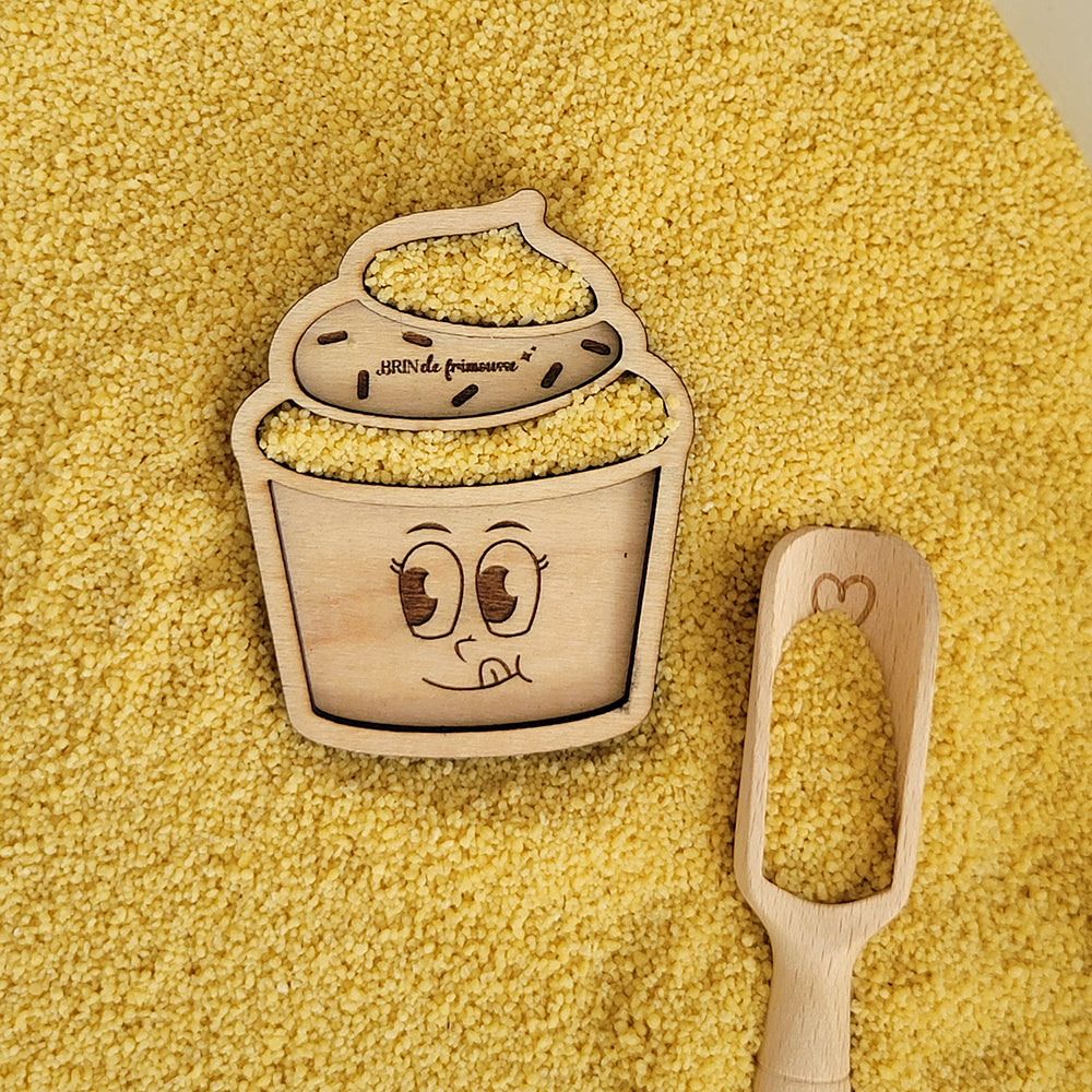 Support de transvasement en bois - cupcake Brin de frimousse