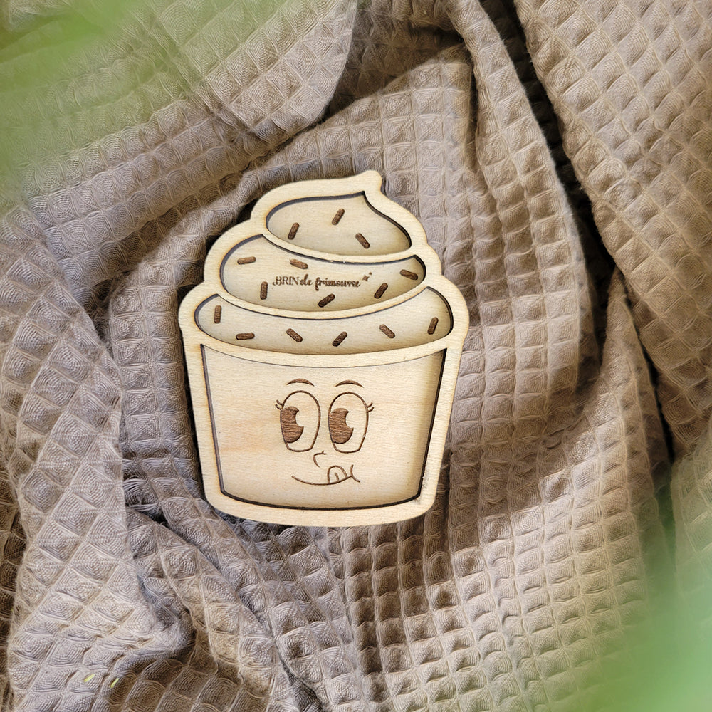 Support de transvasement en bois - cupcake Brin de frimousse