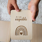 Lot de 4 cartes positives