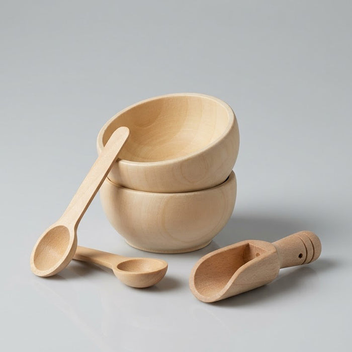 Lot d’accessoires en bois pour bac sensoriel Brin de frimousse