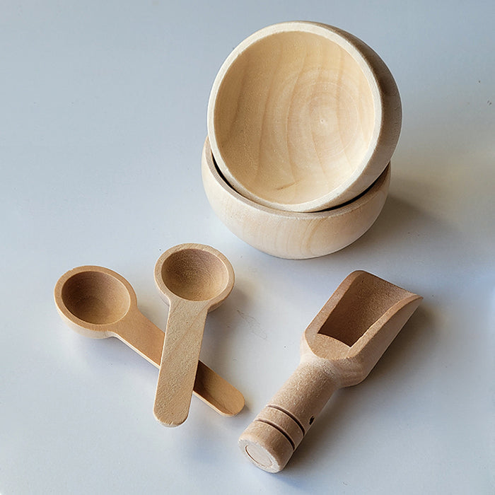 Lot d’accessoires en bois pour bac sensoriel Brin de frimousse