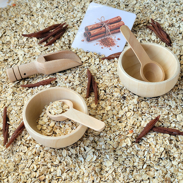 Lot d’accessoires en bois pour bac sensoriel Brin de frimousse