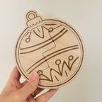 Plateau sensoriel boule de Noël 3-en-1 en bois – Transvasement, puzzle dès 2 ans Brin de frimousse