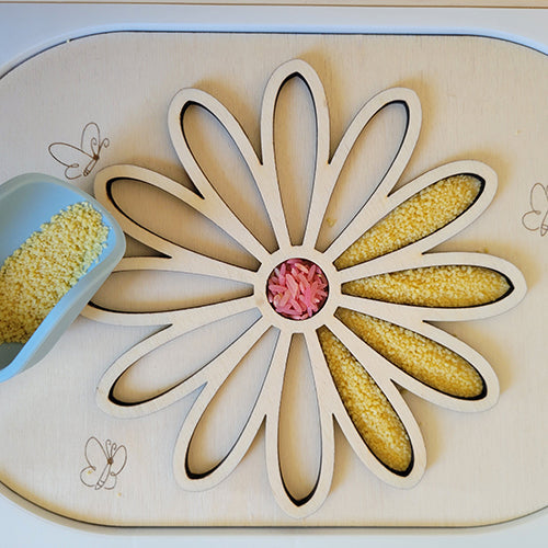 Plaque sensorielle fleur Brin de frimousse