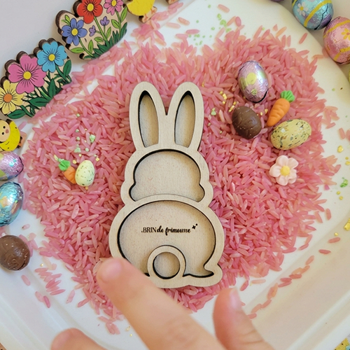 Support de transvasement - Lapin Brin de frimousse