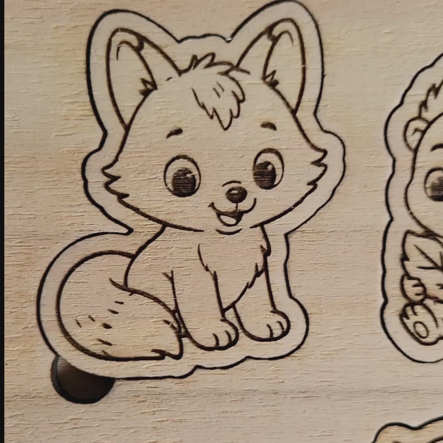 Puzzle animaux en bois dès 18 mois – 6 animaux à encastrer