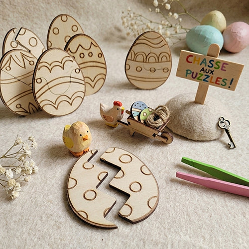 Puzzle œuf de Pâques - Jeu éducatif et décoratif Enfant Brin de frimousse