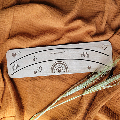 Support de Cartes en Bois pour Enfant | Porte-Cartes Artisanal 25 x 7 cm Brin de frimousse