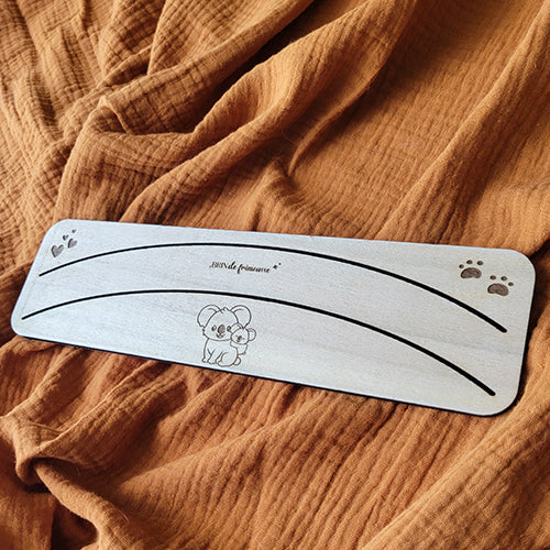 Support de Cartes en Bois pour Enfant | Porte-Cartes Artisanal 25 x 7 cm Brin de frimousse
